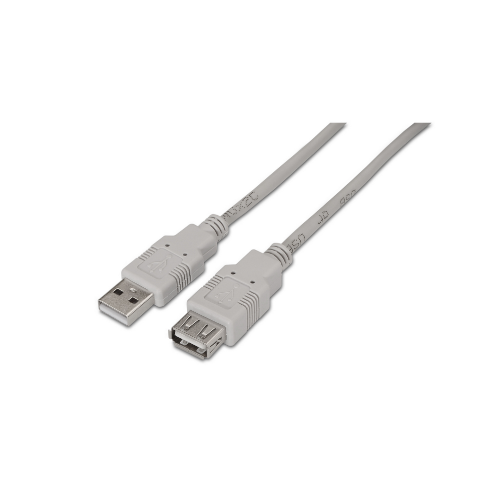 CABLE USB 2.0 AISENS TIPO A/M-A/H BEIGE 3.0M