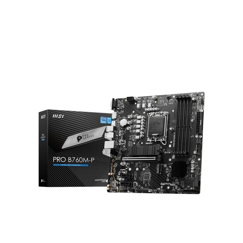 Msi placa base pro b760m-p ddr5 matx lga1700
