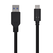 CABLE AISENS USB 3.1 GEN2 10GBPS 3A TIPO USB-C M-A M NEGRO 0,5mts