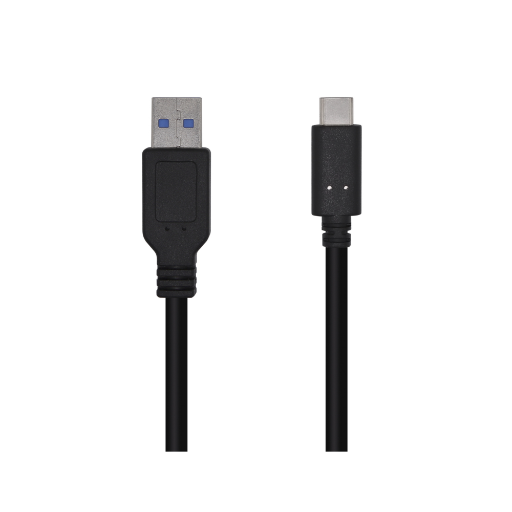 CABLE AISENS USB 3.1 GEN2 10GBPS 3A TIPO USB-C M-A M NEGRO 0,5mts