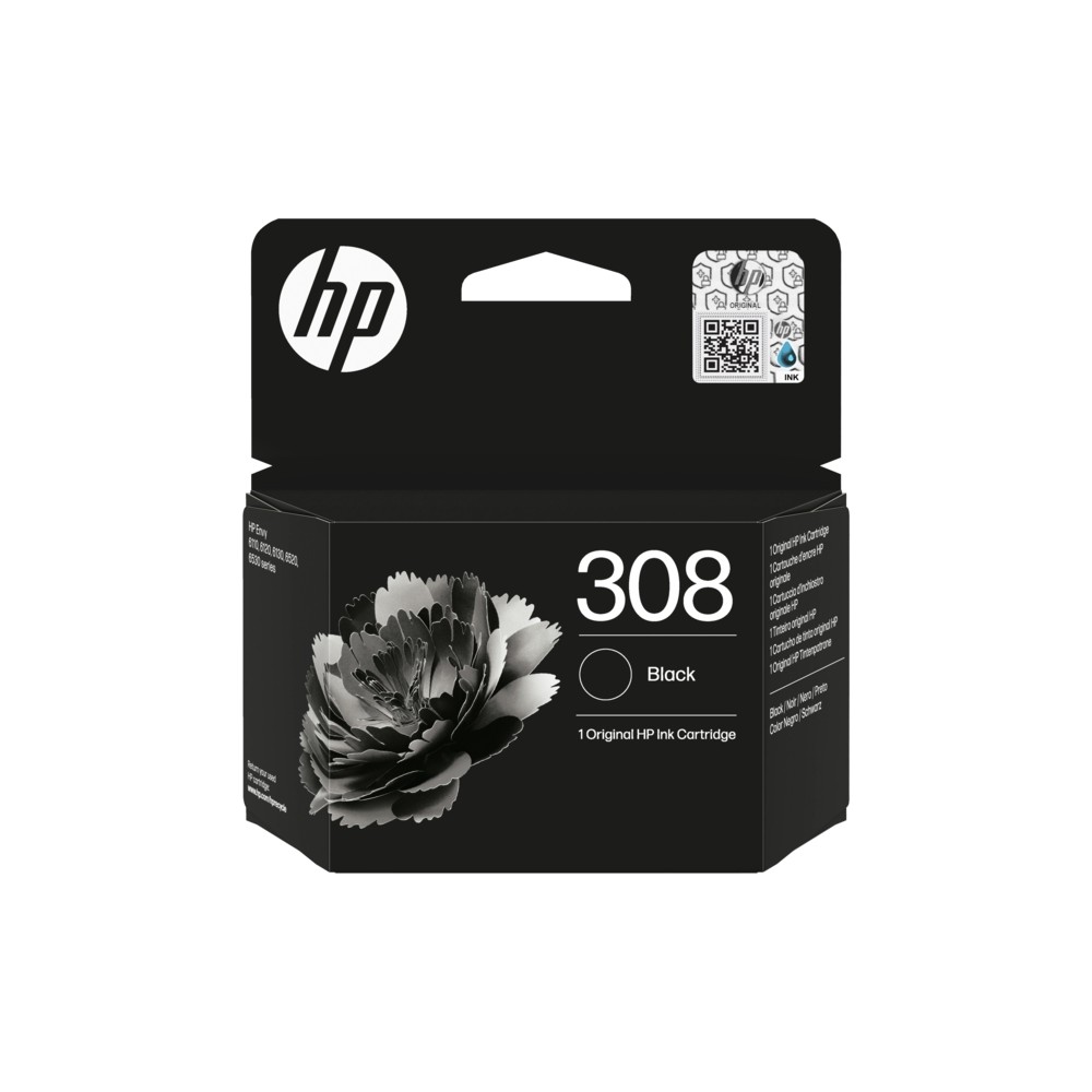 HP 308 Negro Cartucho de Tinta Original - 7FP21UE