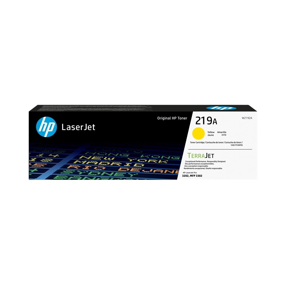 HP W2192A Amarillo Cartucho de Toner Original - 219A