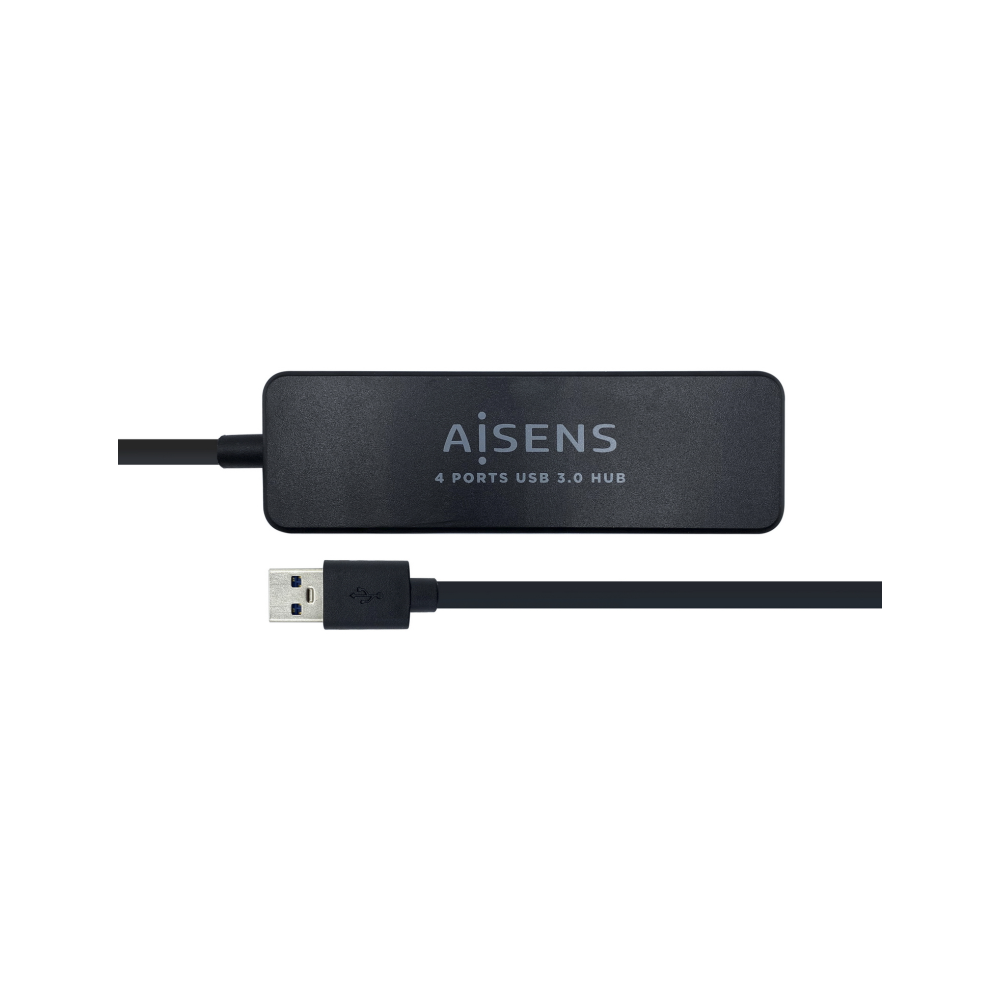 HUB AISENS USB 3.0 TIPO A M-4XTIPO A H NEGRO 30CM