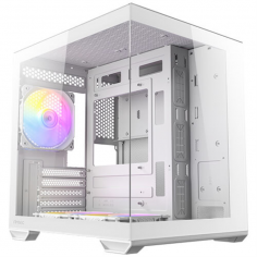 CAJA ANTEC CX60M ARGB MATX BLANCO 2XVENT REV 120 MM 1X120MM 2XUSB SN FUENTE