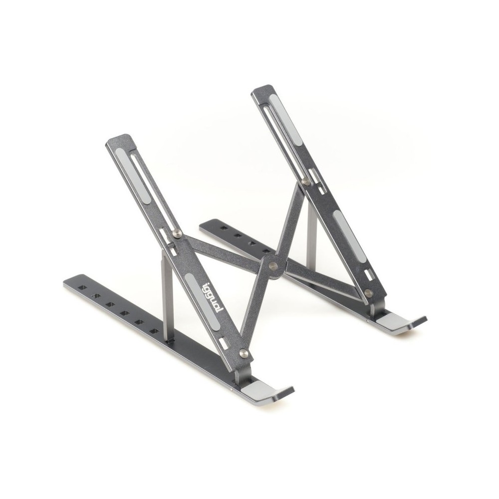 Iggual soporte elevador plegable portátil 17" gris