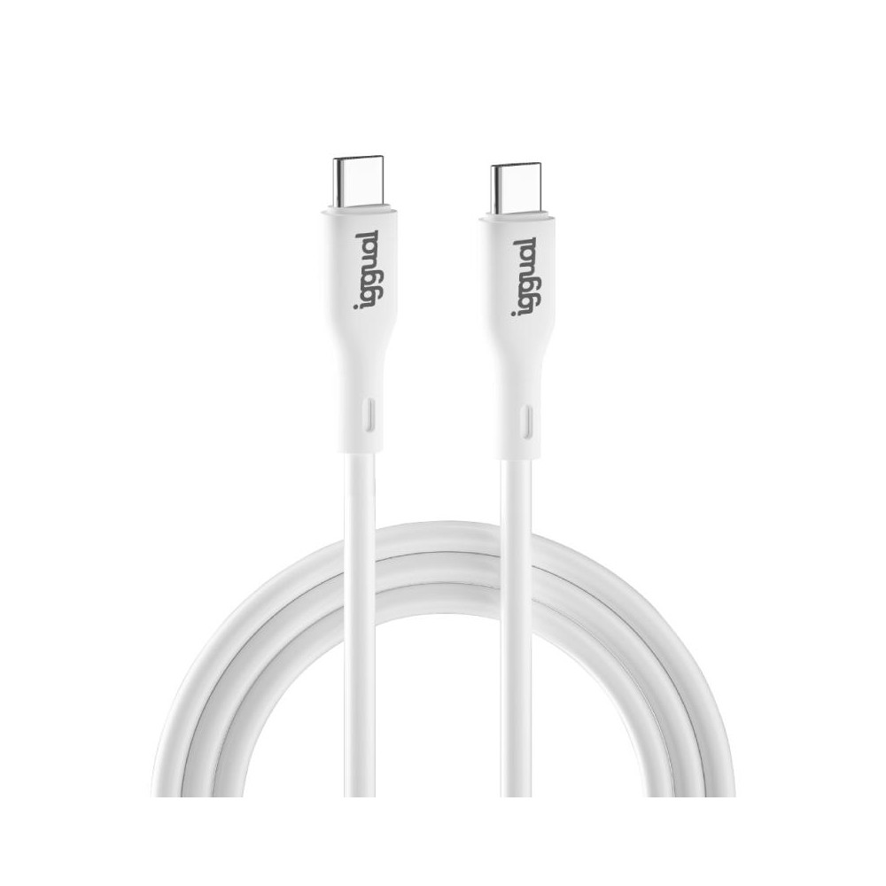 Iggual cable usb-c/usb-c 100 cm blanco q3.0 3a
