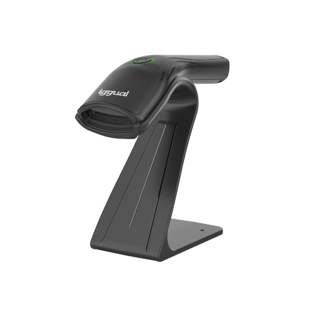 Iggual lector código barras 1d usb botón soporte