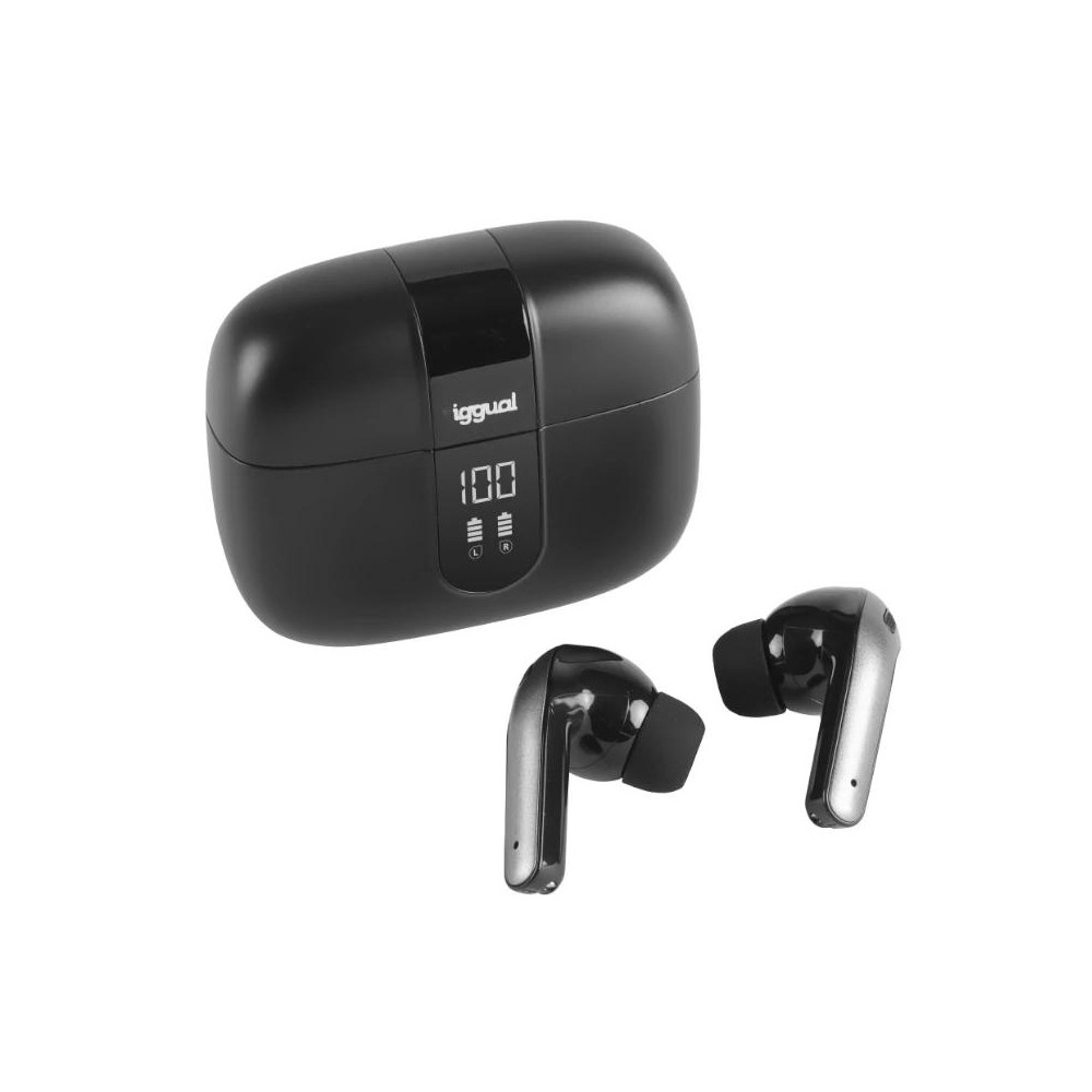 Iggual auriculares inalámbricos tws bluetooth negr
