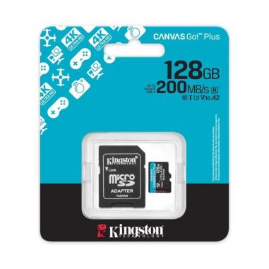 Kingston microsd canvas go! plus 4 128gb 200 mb-s
