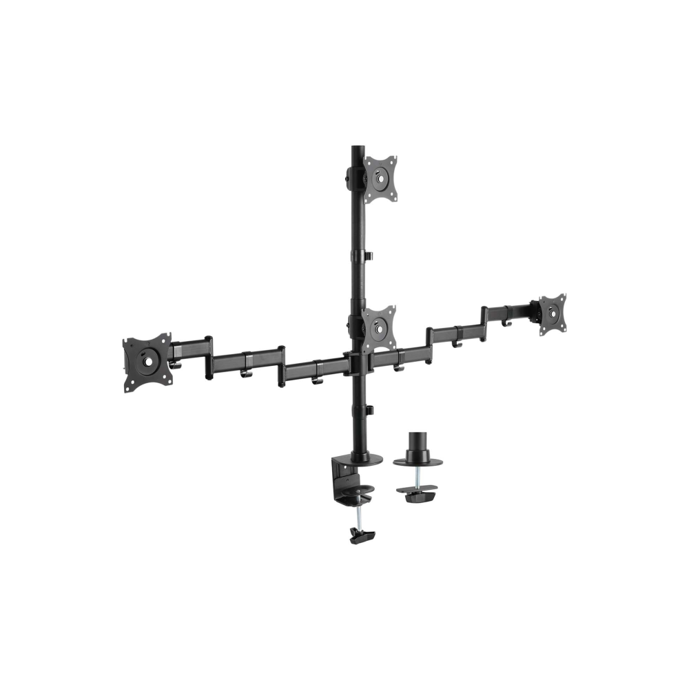SOPORTE AISENS MESA ECO GIRATORIO INCLINABLE 4 MONITORES 8KG 13-27