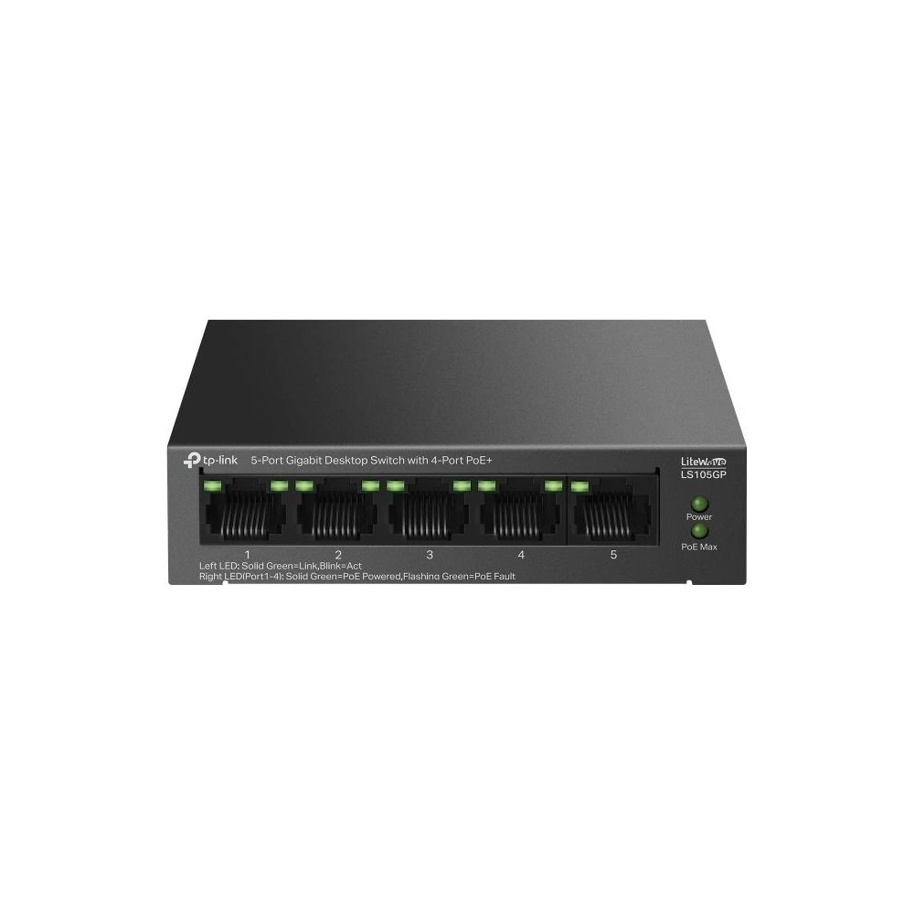 Tp-link ls105gp switch 4xgb poe+ 1xgb 65w