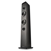 NGS Sky Charm Pro Torre de Sonido Bluetooth 50W - USB, Radio FM, Aux In y Entrada Optica - Funcion Broadcasting - Madera de Alta