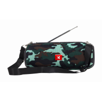 ALTAVOZ PORTATIL GEMBIRD SPK-BT-17-CM COM RADIO FM 2X5W RMS BLUETOOTH CAMUFLAJE