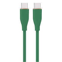 CABLE DE CARGA Y DATOS GEMBIRD (PD) TIPO-C SILICONA ALTA CALIDAD 1,5M VERDE