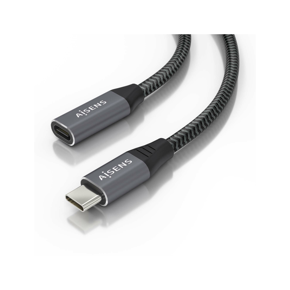 CABLE AISENS USB 3.2 GEN2X2 ALU 20GBPS 8K30 5A 100W USB-C M/H 2.0M