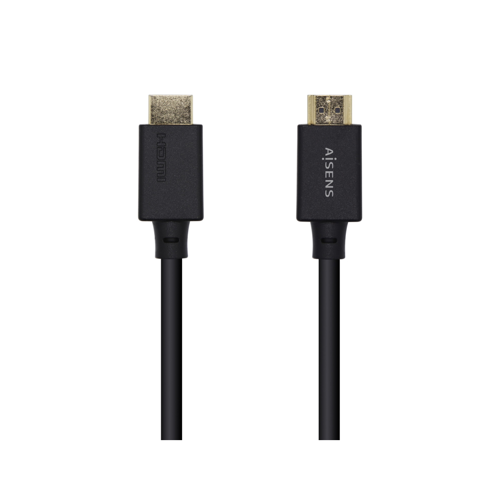 CABLE HDMI AISENS V2.1 ULTRA ALTA VELOCIDAD CERTIFICADO 8K60H M/M 1.5M NEGRO