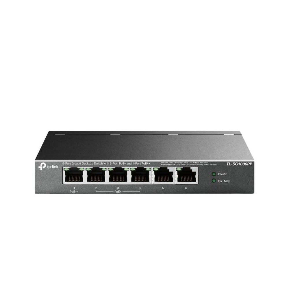 Tp-link tl-sg1006pp switch 6xgb (3xpoe+ 1xpoe++)