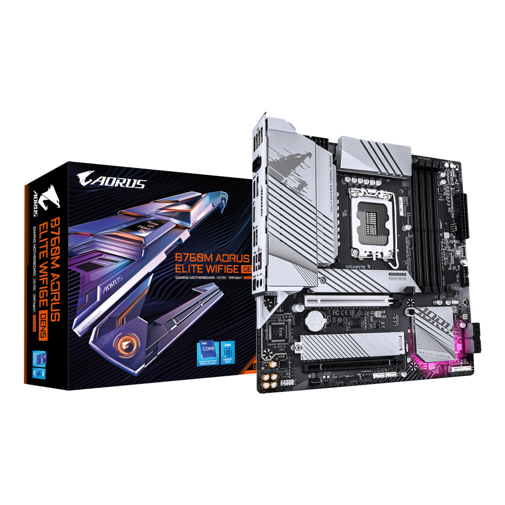 PLACA BASE GIGABYTE B760M A E WF6E GEN5 1.0 DDR4 1700 MATX 4XDDR4