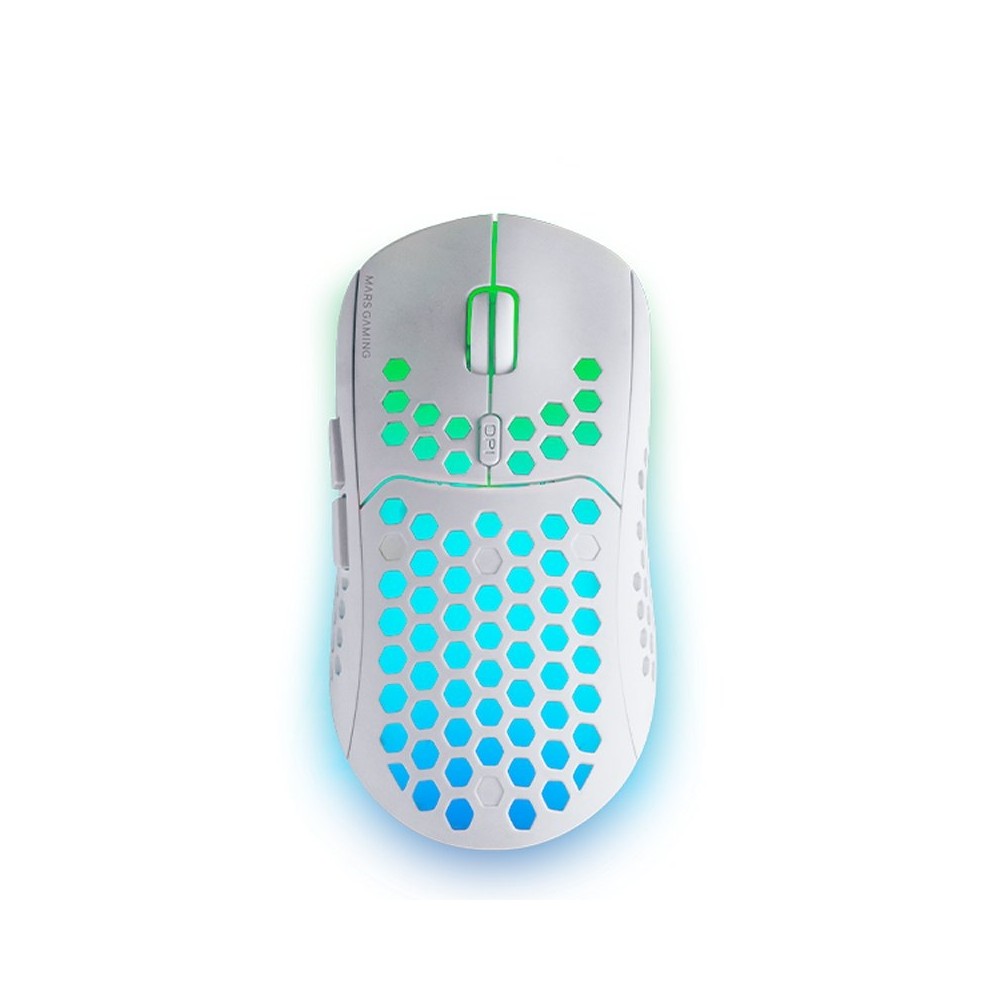Mars gaming raton inalámbrico mmw3 79g white
