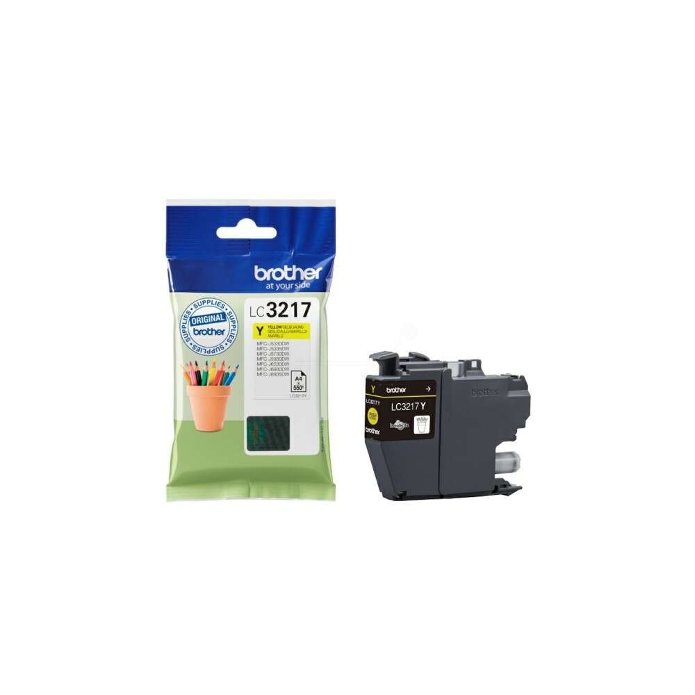 Brother LC3217 Amarillo Cartucho de Tinta Original - LC3217Y