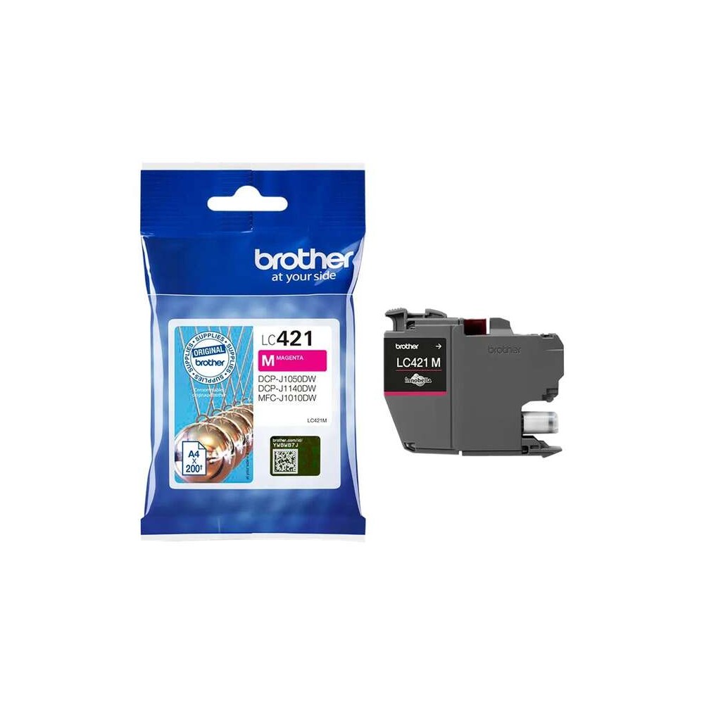 Brother LC421 Magenta Cartucho de Tinta Original - LC421M