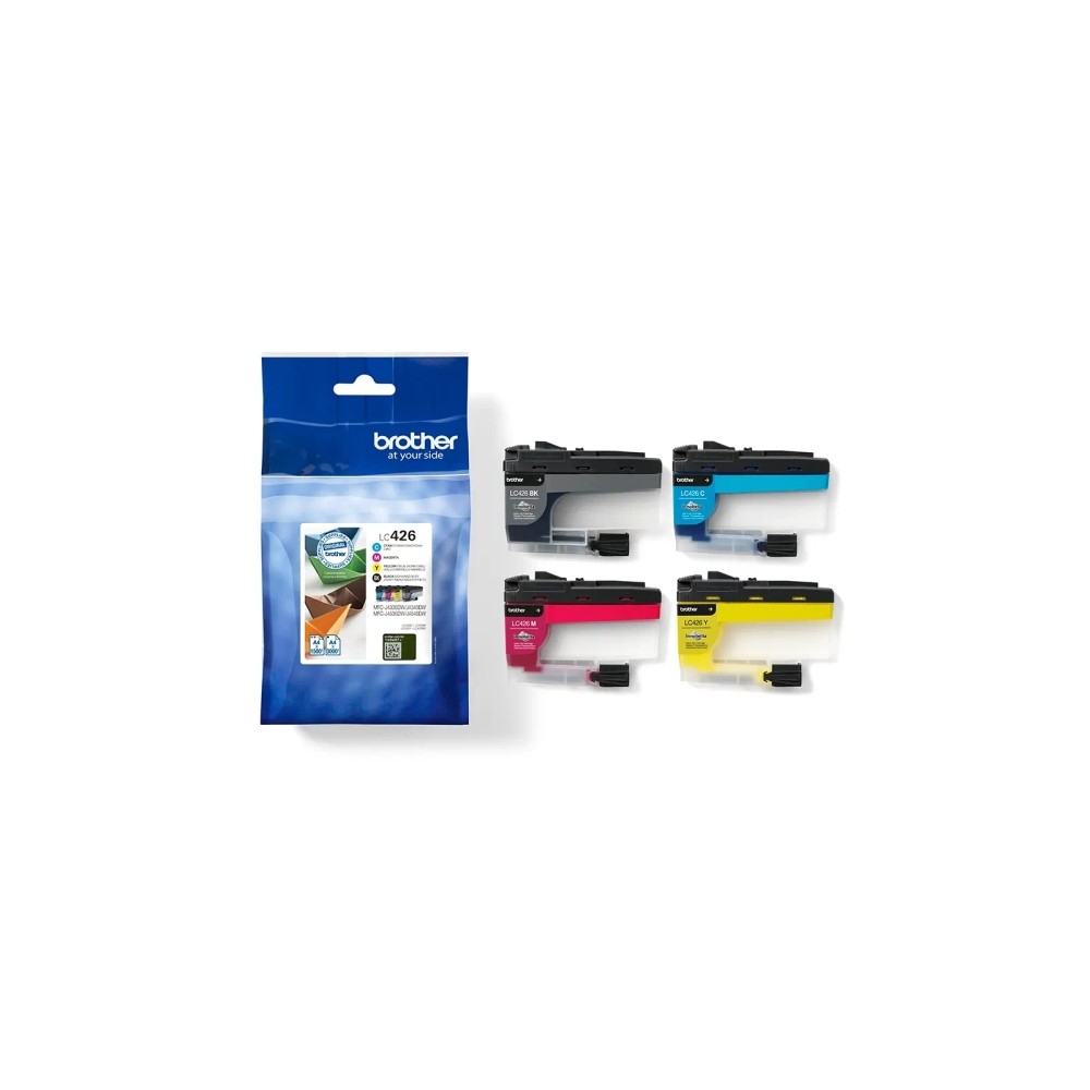Brother LC426 Pack de 4 Cartuchos de Tinta Originales - LC426VAL