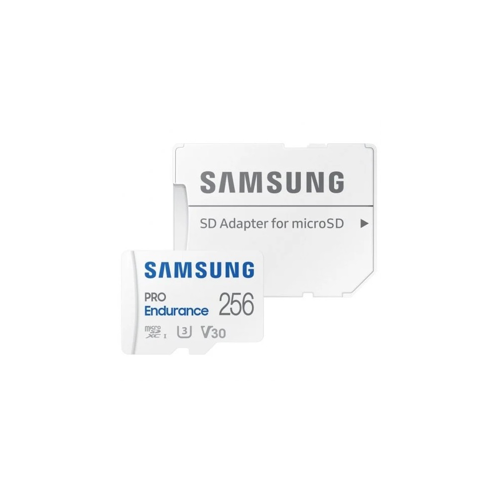 Samsung Pro Endurance Tarjeta Micro SDXC 256GB UHS-I V30 Clase 10 con Adaptador