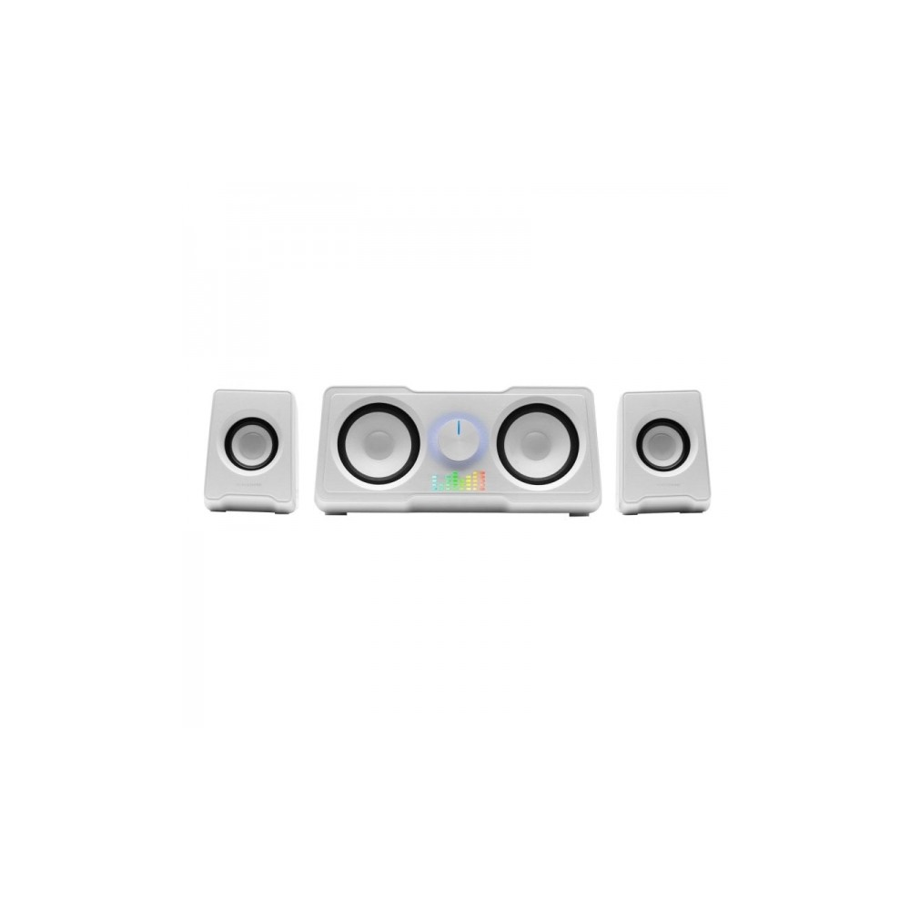 Mars Gaming MSX MS22 Sistema de Sonido - 35W Potencia - Sistema 2.2 con 4 Drivers - DSP Avanzado - Efecto RGB Flow - Conexion Ja