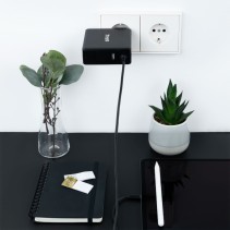 Tooq cargador portátil conector usb-c 90w