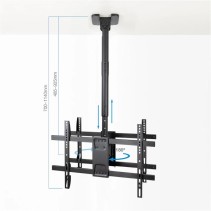 Tooq lpce2286tsli-b soporte techo 2 tv 43"-86"