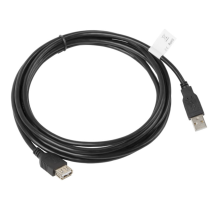 CABLE ALARGADOR LANBERG USB 2.0 MACHO HEMBRA 3M NEGRO