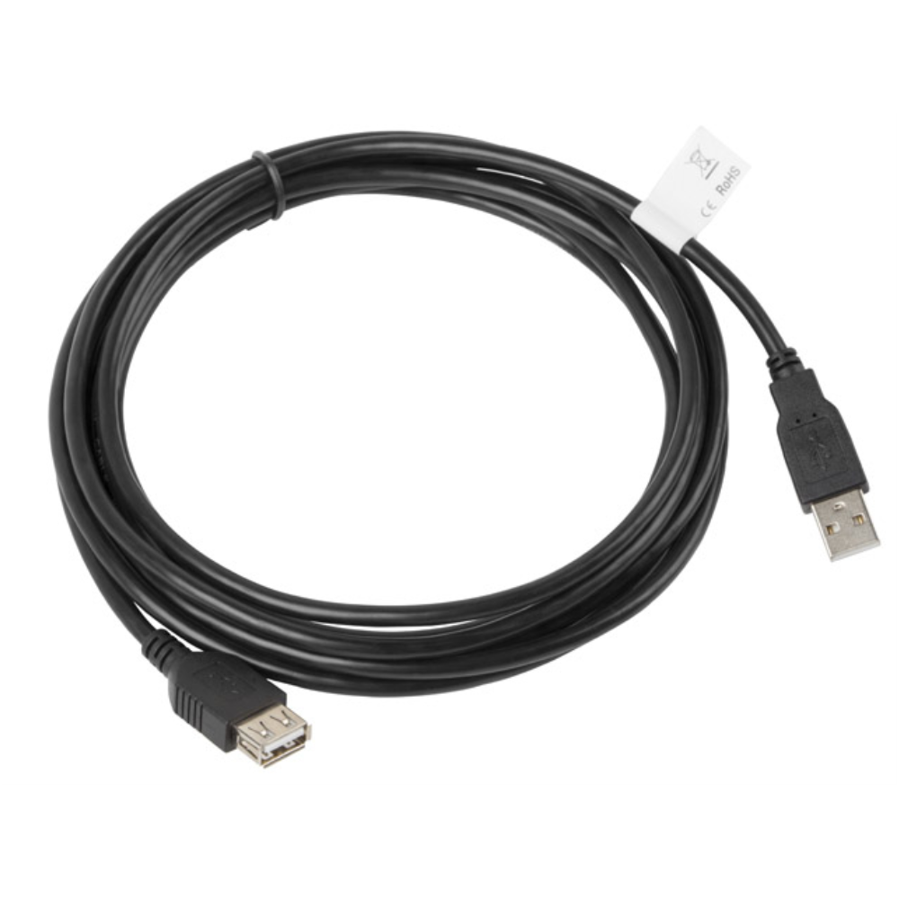 CABLE ALARGADOR LANBERG USB 2.0 MACHO HEMBRA 3M NEGRO