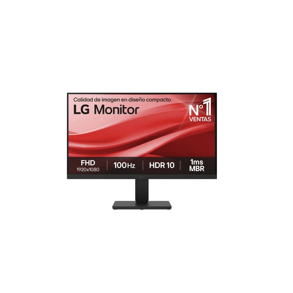 LG Monitor LED 21.5" FullHD 1080p HDR 100Hz - Respuesta 1ms - 16:9 - VGA, HDMI - VESA 100x100