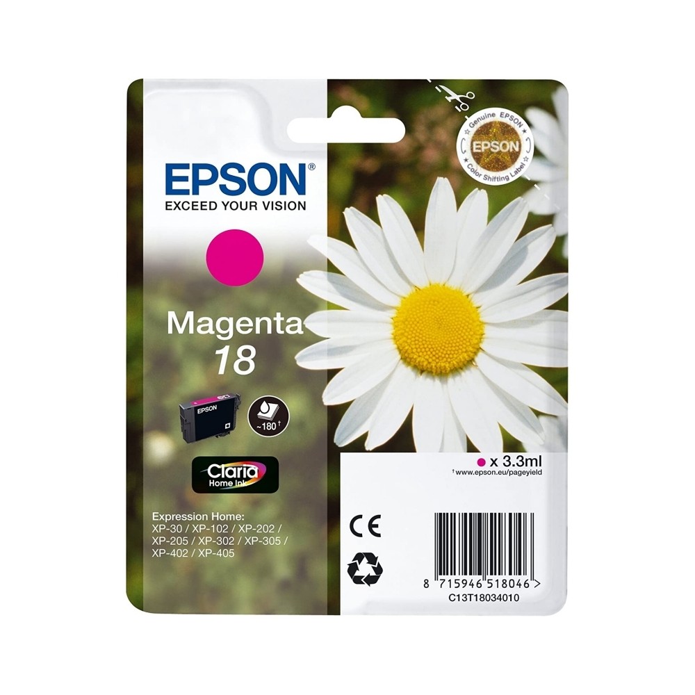Epson cartucho t1803 magenta