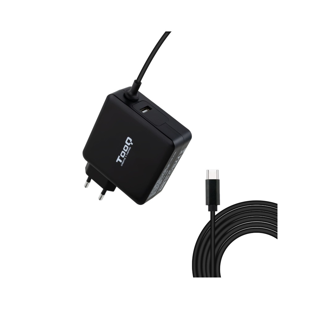 Tooq cargador portátil conector usb-c 65w