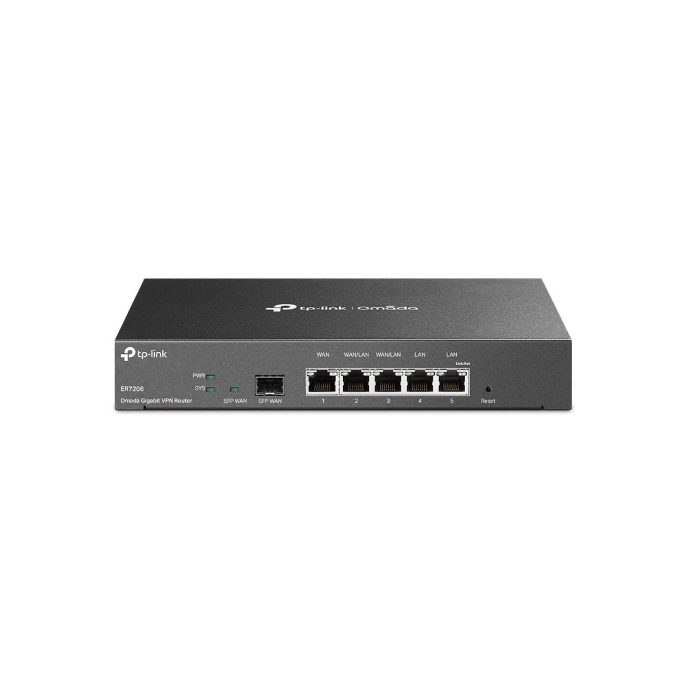 ROUTER TP LINK OMADA TL-ER7206 / 1x1G WAN, 2x1G WANLAN, 1xSFP WAN