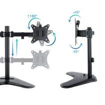 Tooq soporte mesa db1702tn-b 2 brazos 17-32"