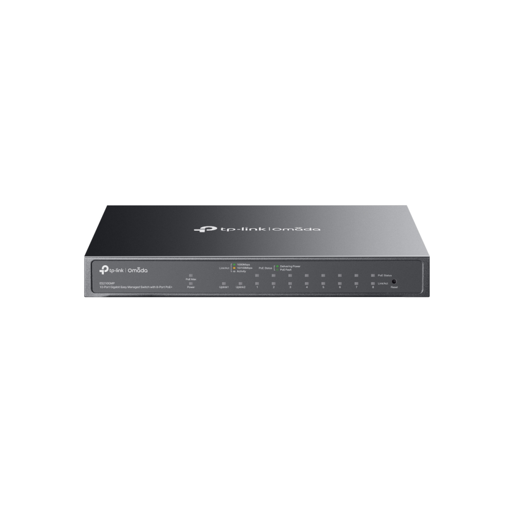 SWITCH TP-LINK OMADA 10 PUERTOS GIGABIT 8 PUERTOS POE+