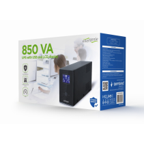 SAI GEMBIRD CON USB Y DISPLAY LCD 850 VA NEGRO