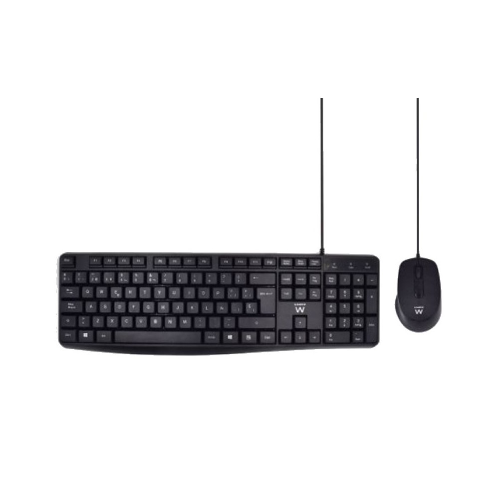 Ewent ew3006 kit teclado+ raton escrit. silenciosa