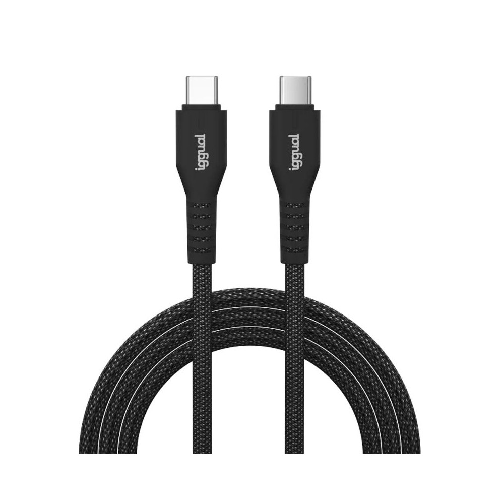 Iggual cable usb-c a tipo c 60w 3a 100 cm trenzado