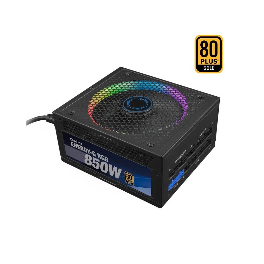 Coolbox gaming fuente alimentacion 850w rgb 80+gol
