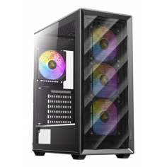 CAJA ANTEC AX85 ARGB ATX NEGRO 4XVENT 120MM 2XUSB SN FUENTE