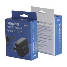 Iggual cargador portátil y móvil tipo c pd 100w 2