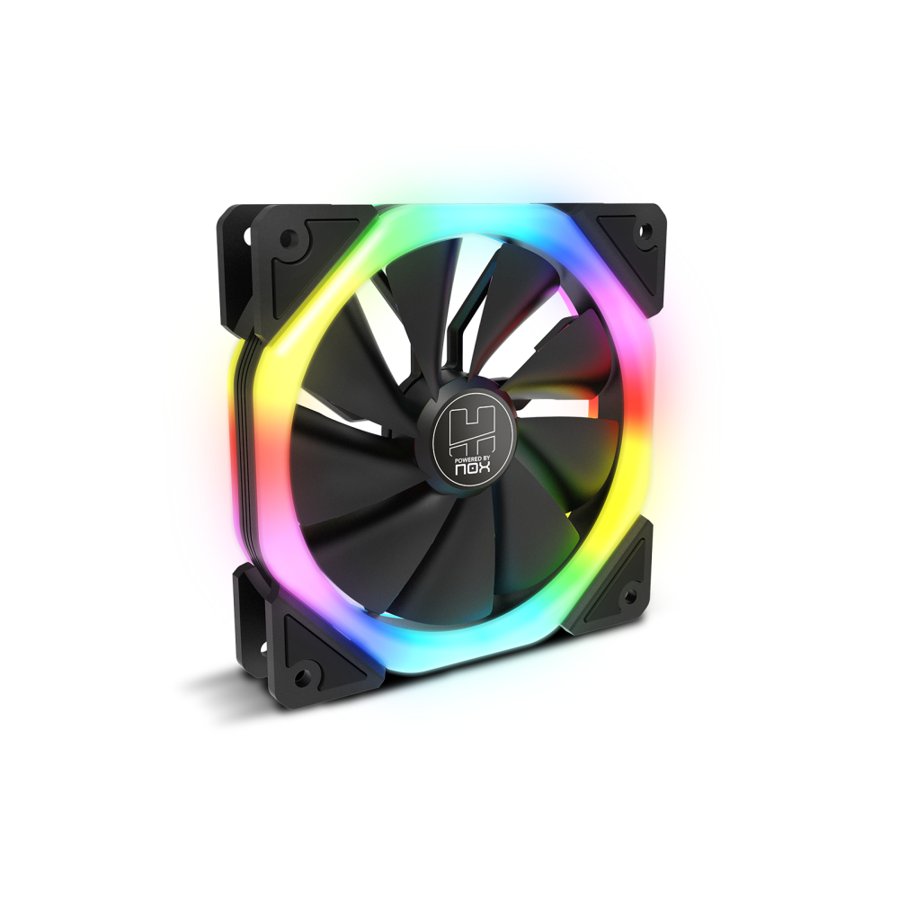 VENTILADOR CAJA NOX HUMMER S-FAN 1200MM DUAL RING ARGB