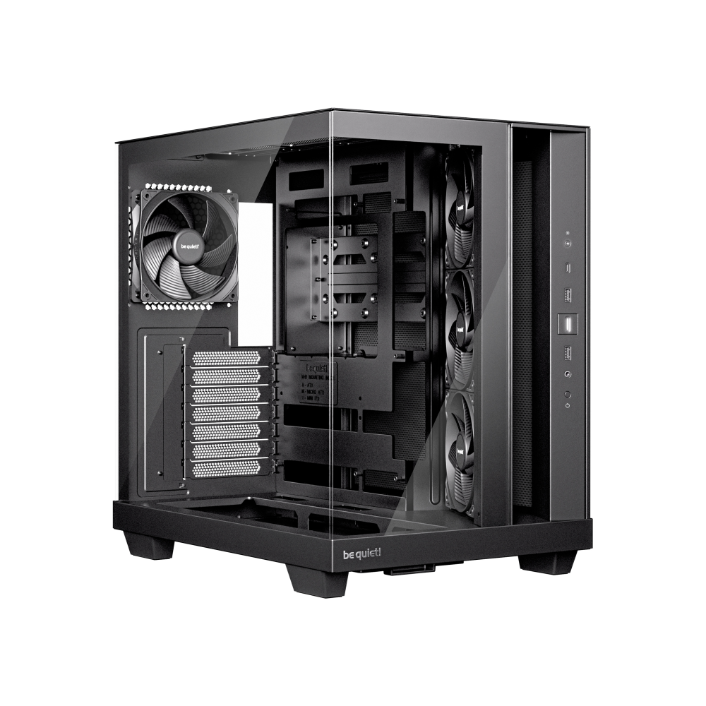 CAJA BEQUIET LIGHT BASE 600 DX ATX SIN FUENTE ARGB NEGRO