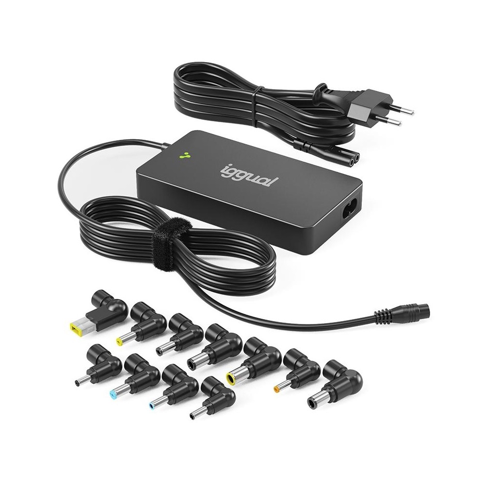 Iggual cargador universal slim cua-s-11t-90w