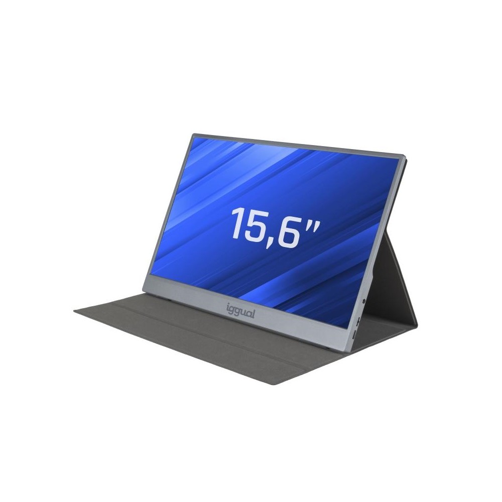 Iggual monitor portátil 15,6" ips fhd usb-c funda