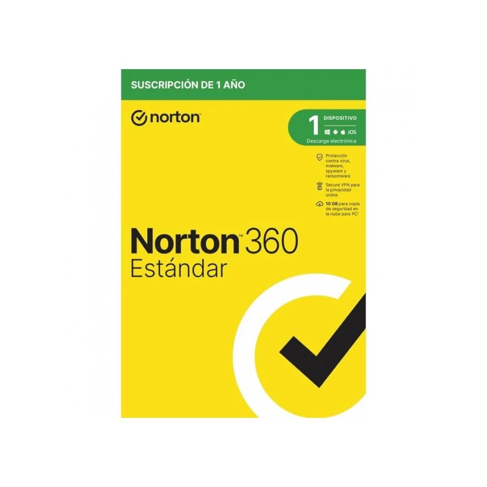 Norton 360 standard 10gb es 1l/1a esd
