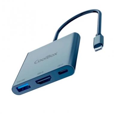 Coolbox minidock c31 usb-c 1pd100w/1usb-a/1hdmi 4k